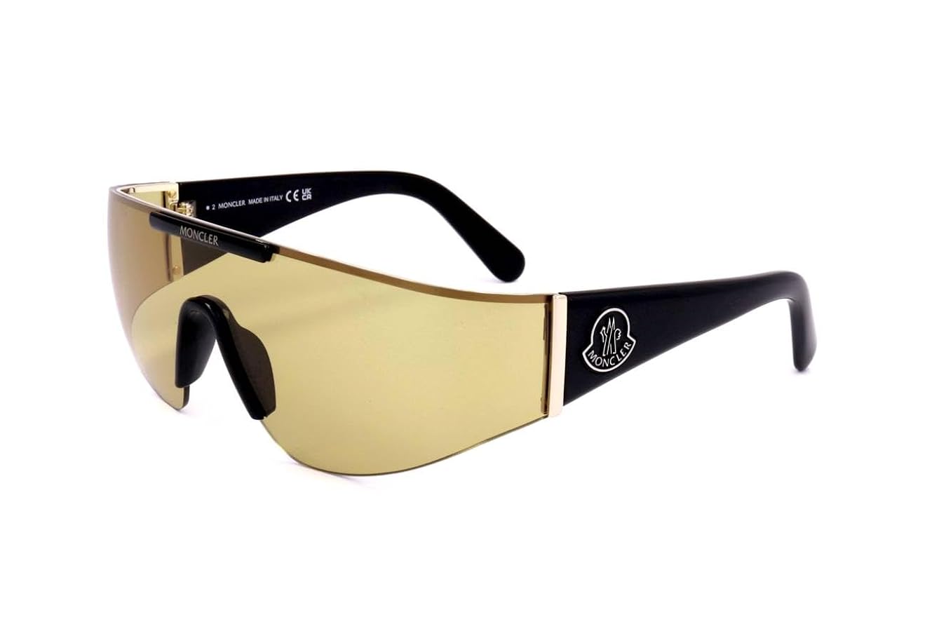 Amazon.com: Moncler Ombrate Sunglasses ML0247 01E Black/Gold